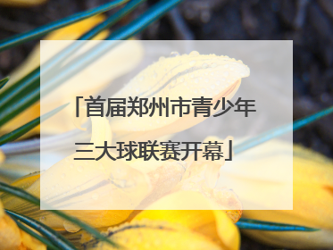 首届郑州市青少年三大球联赛开幕