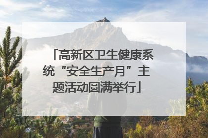 高新区卫生健康系统“安全生产月”主题活动圆满举行