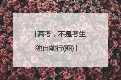 高考，不是考生独自前行(图)