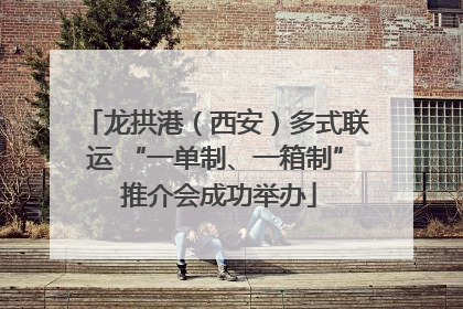 龙拱港（西安）多式联运 “一单制、一箱制” 推介会成功举办