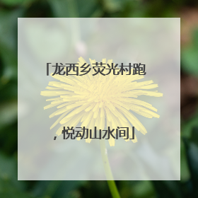 龙西乡荧光村跑，悦动山水间