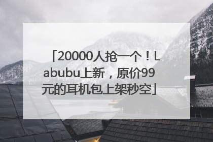 20000人抢一个！Labubu上新，原价99元的耳机包上架秒空