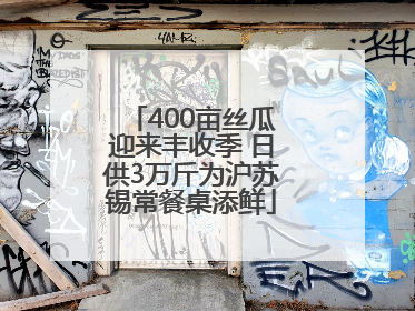 400亩丝瓜迎来丰收季 日供3万斤为沪苏锡常餐桌添鲜