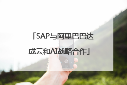 SAP与阿里巴巴达成云和AI战略合作